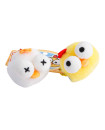 Bulging-Eye Magnetic Plush Character Keychain Set - w/y